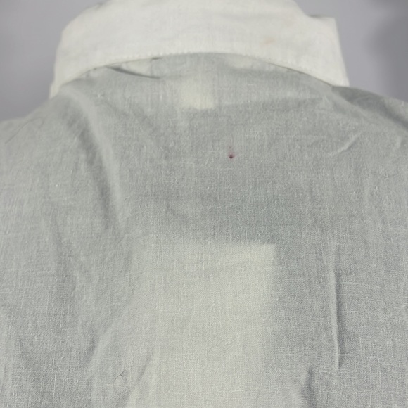 White Ruffle, button up, tie in front a shirt, Size XL - Picture 4 of 10